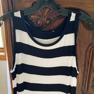 Black and white tank dress-never worn